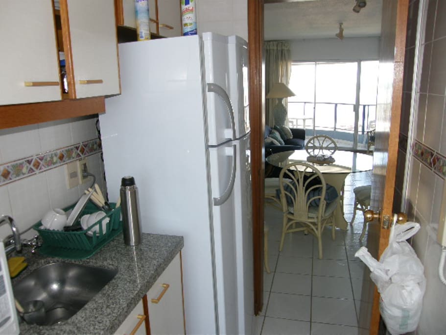 Cocina desde terraza