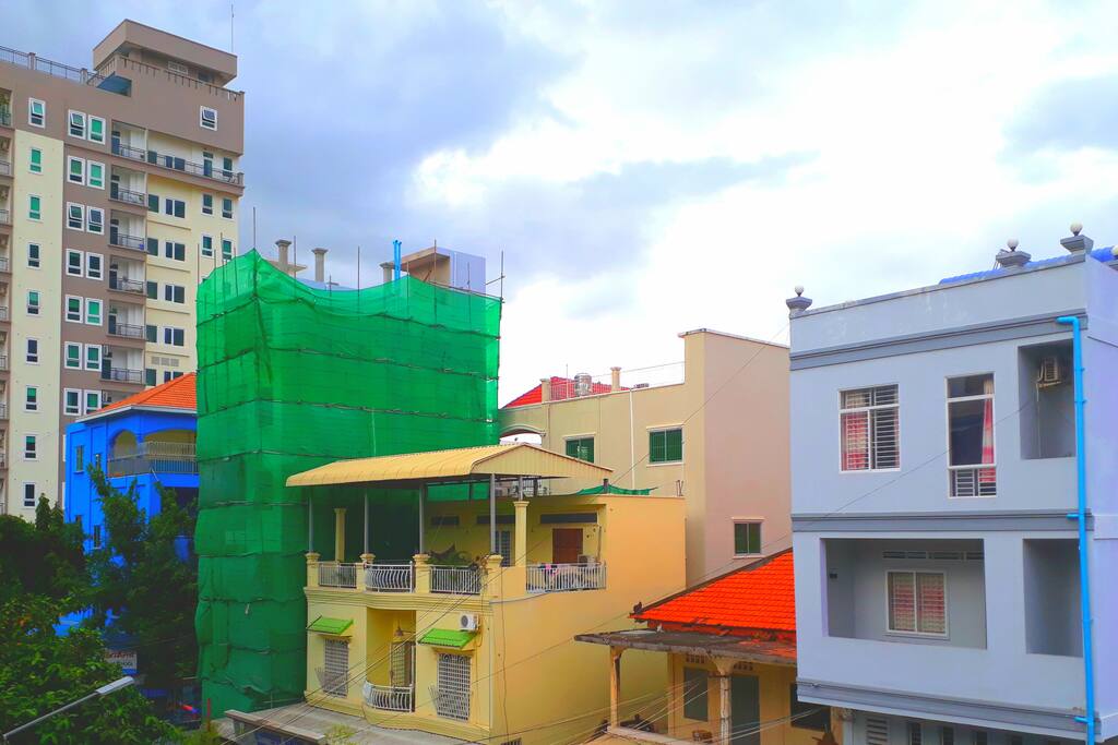 Left side view from balcony