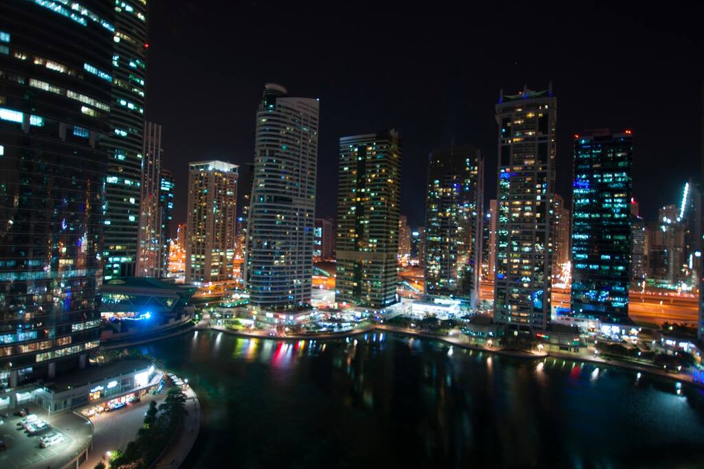 Night view from the balcony