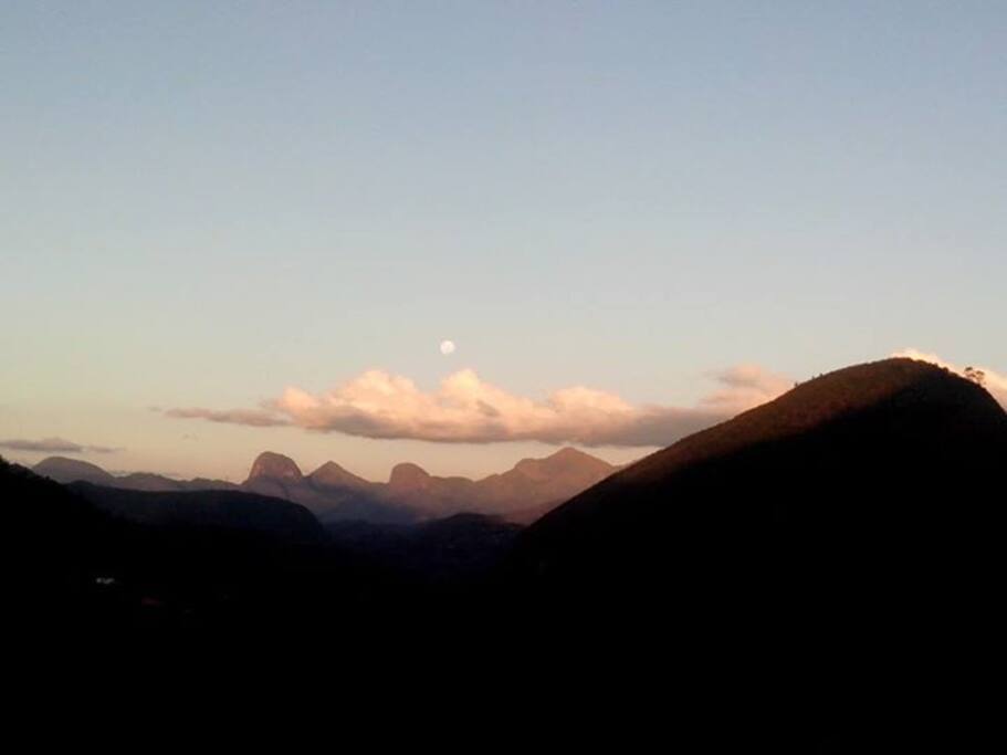 Paisagem por do sol do Sítio