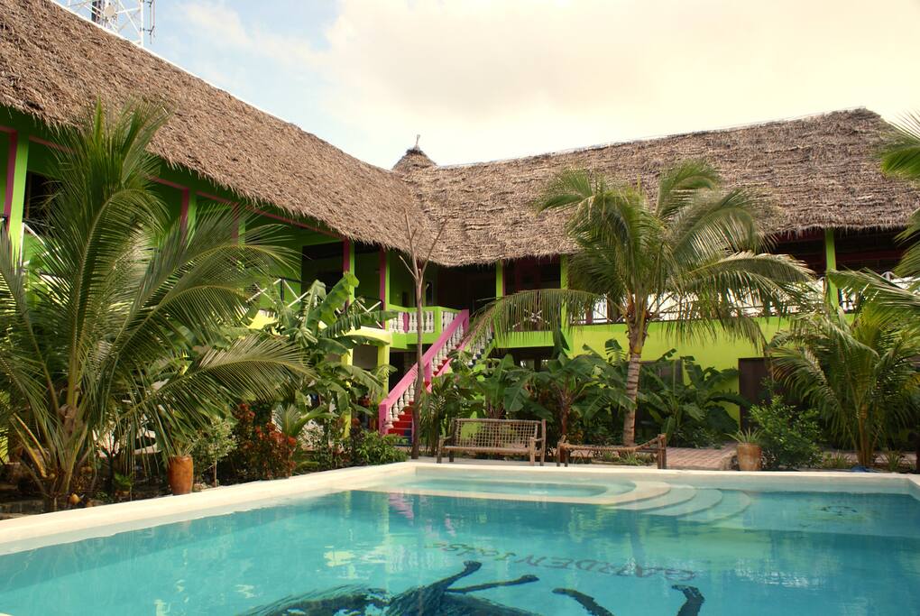 Garden and pool