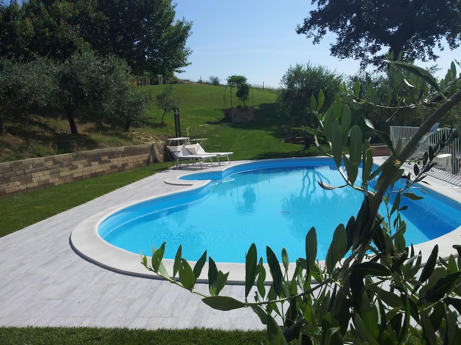 La PISCINA ad uso ESCLUSIVO dei nostri ospiti