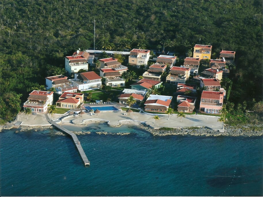 Aerial view of community