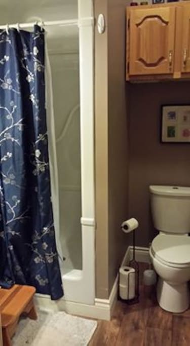 private bathroom off of bedroom.