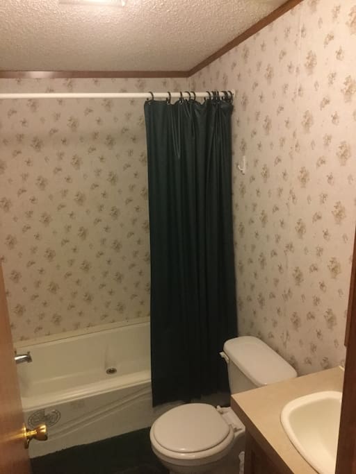 Shared Bathroom with tub shower (shared with one other room