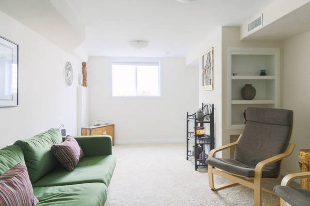 View from bedroom to living room