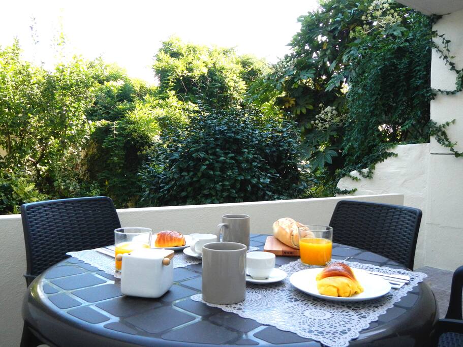 Terrace in the backyard
