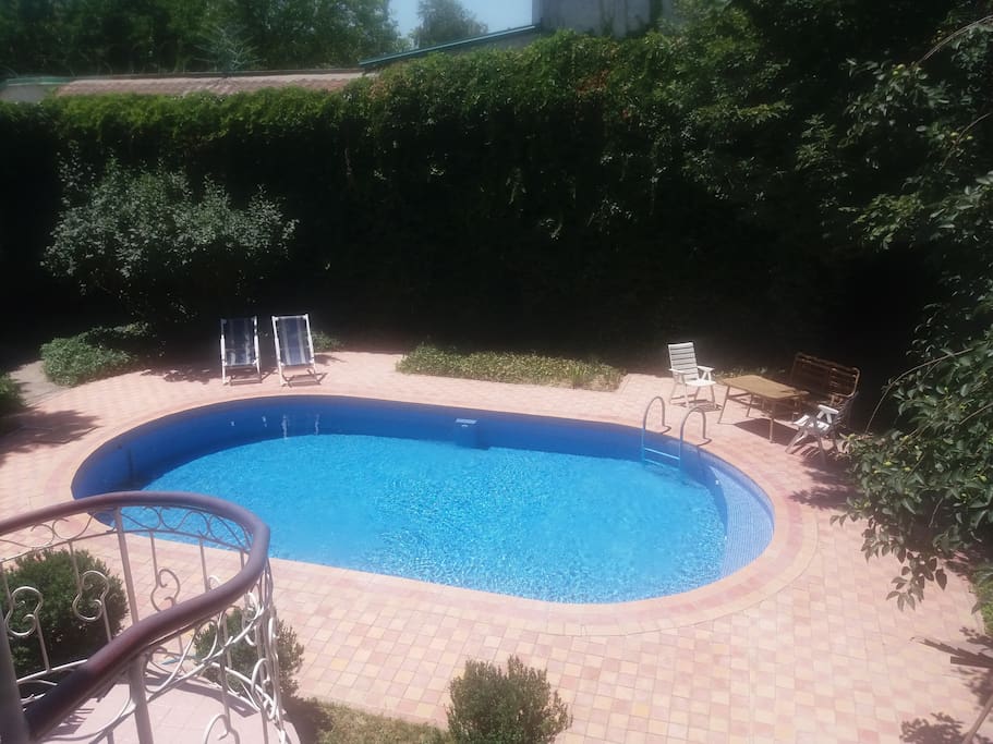 swimming pool (view from the balcony)