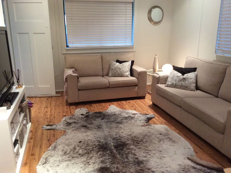Our Lounge Room is very relaxing with a ceiling fan and reverse cycle air conditioning.
