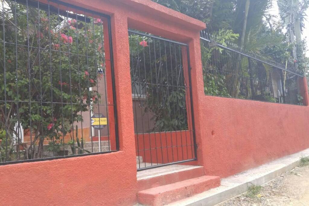 OUTSIDE OF THE HOUSE.