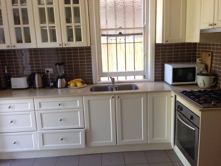 Kitchen. Shared with 3 other house mates mid 20's. 2 bathrooms in the house.