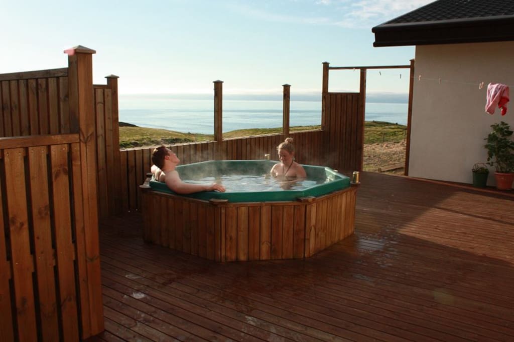 Hot tub on the veranda