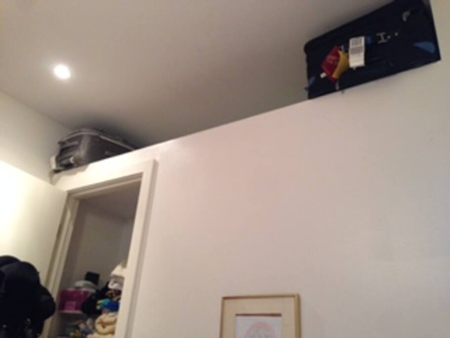Lots of storage in available in the bedroom.