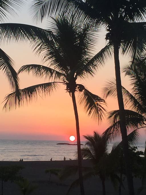 See the sunset from the terrace