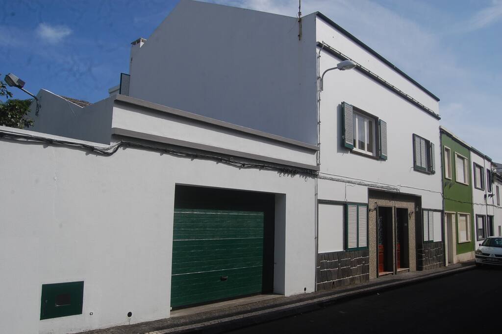 One guaranteed parking space inside the garage, big enough for a 9 person minivan.