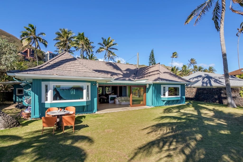 16 mature coconut palms on the property
