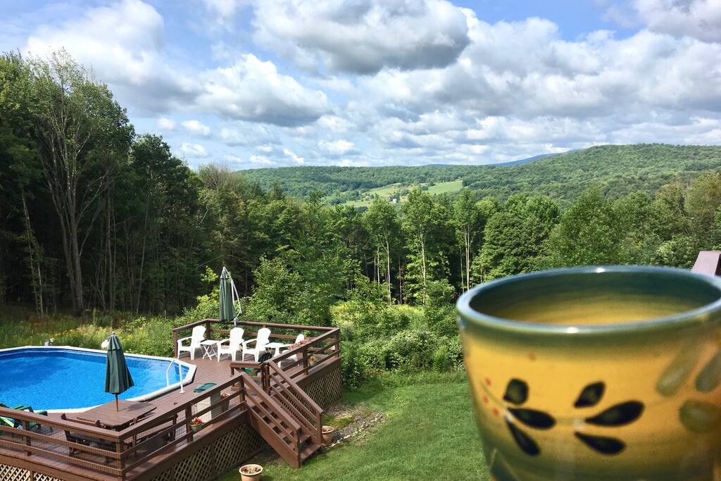 Beautiful summer views from the main terrace, pool opens June 2018!