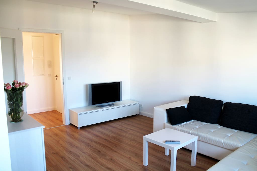 Das helle Wohnzimmer