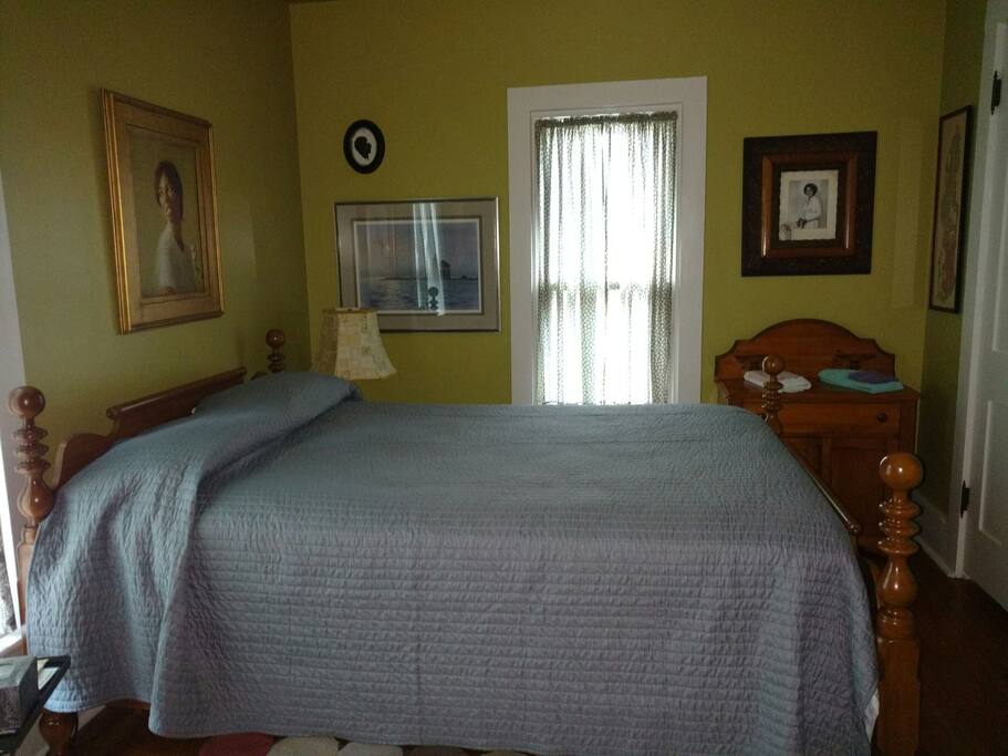 Many original, local artworks adorn the walls.