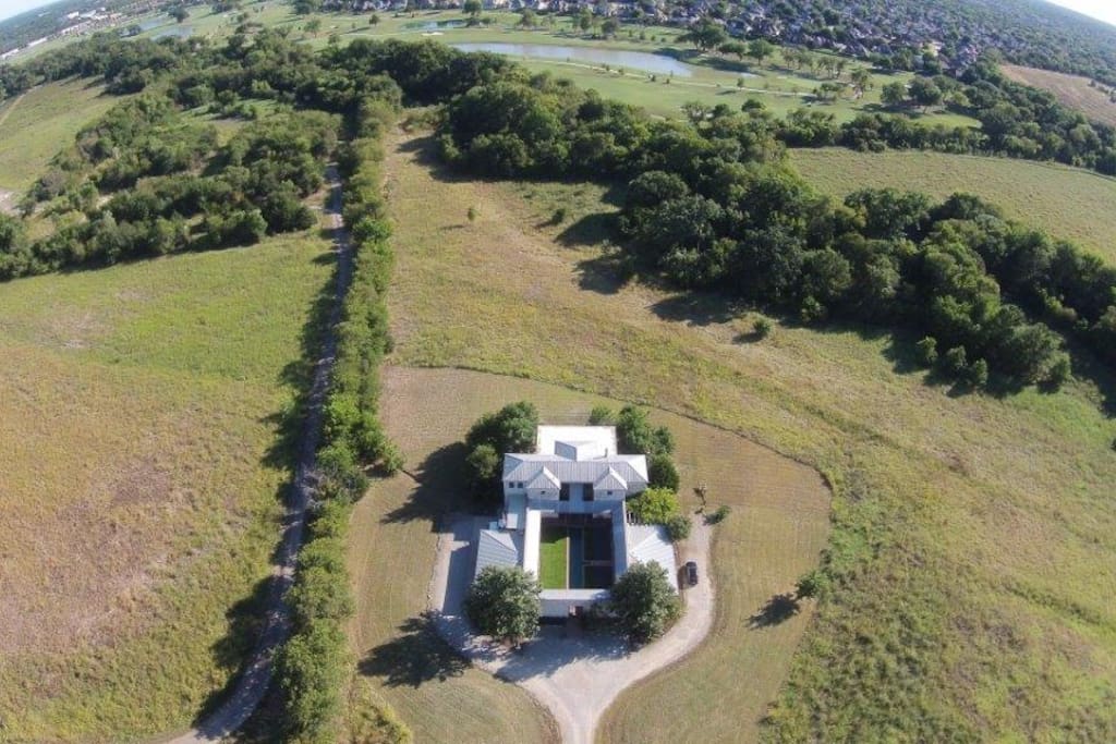 Closer aerial view