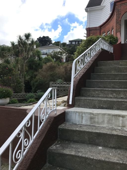 Steps leading up to walkway