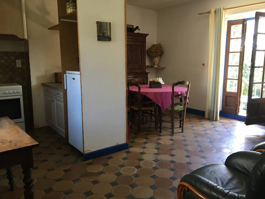 Cuisine ouverte sur salon