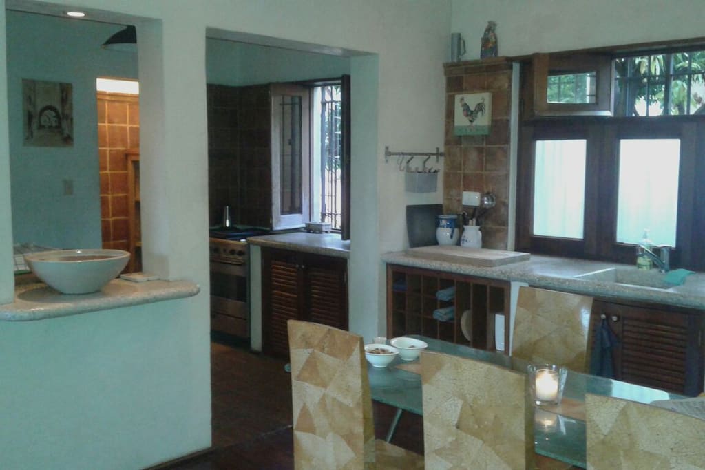 Dining and kitchen