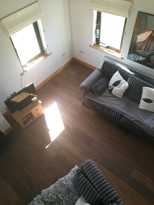 Large bright Living room- with sea views