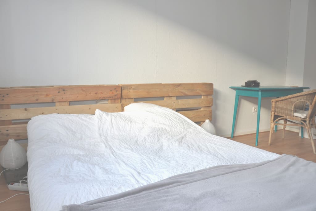 Bed is 160 by 210 cm