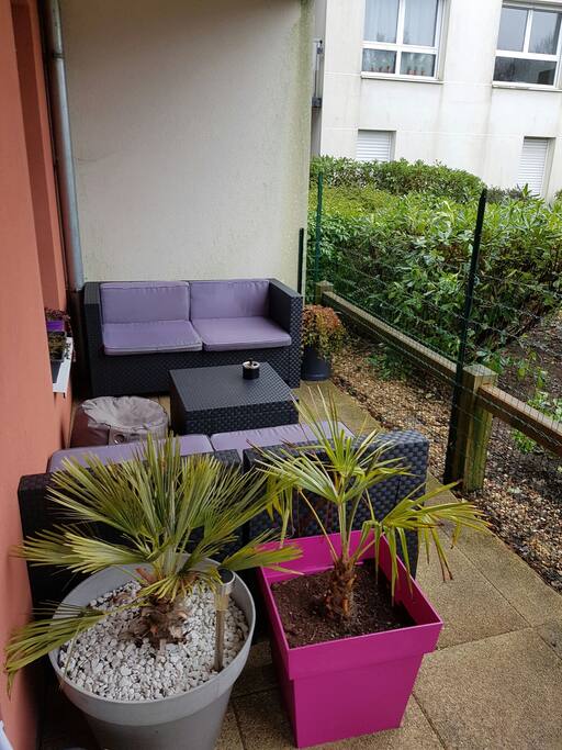 Terrasse exposition plein sud de 10m2