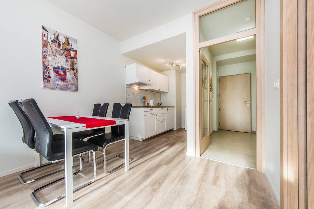 Kitchen and dining area