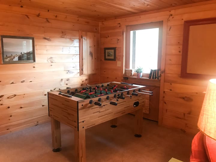 Foosball in the game room