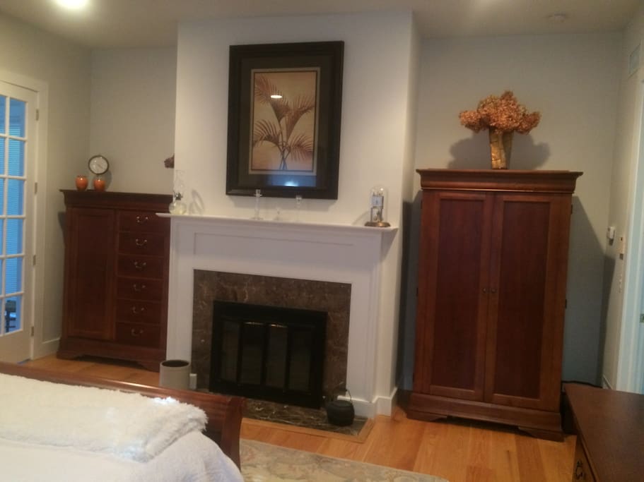 Three dressers for a large wardrobe plus a walk in closet