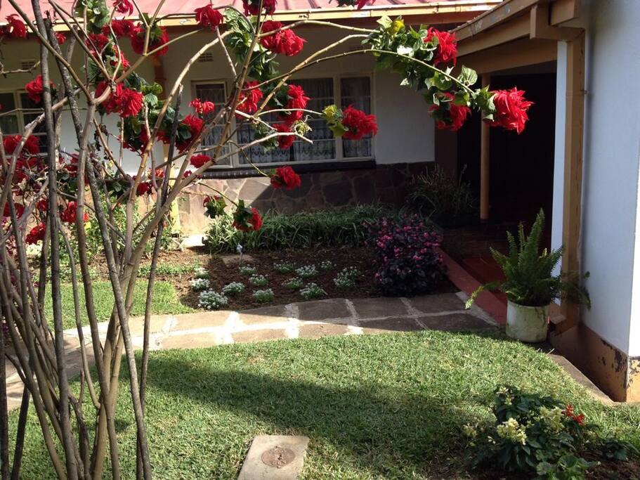Entrance walkway to main house