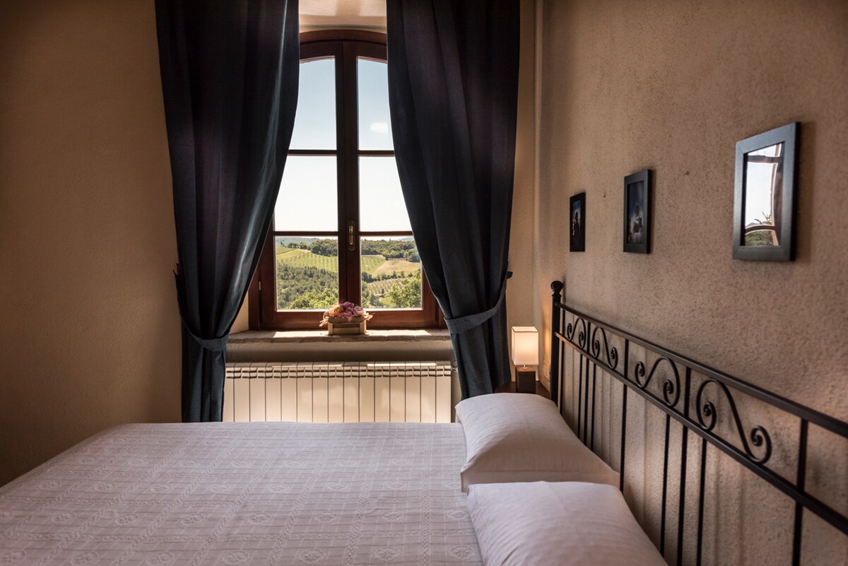 带双人床的卧室