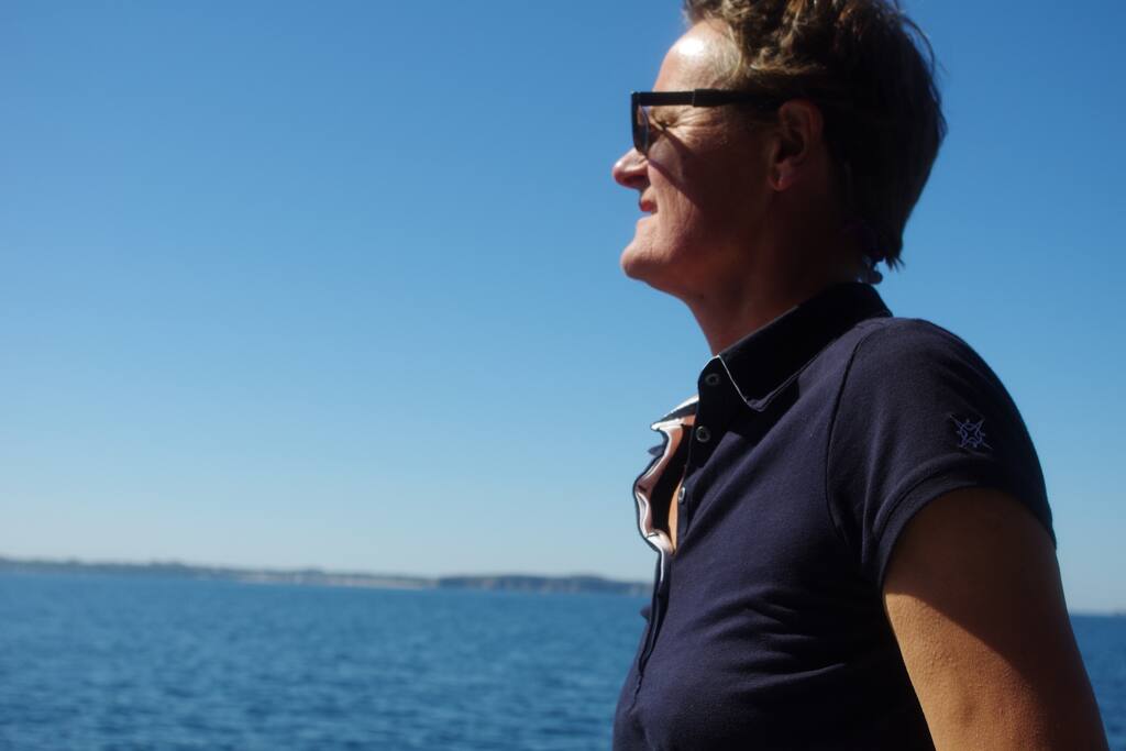 Brigitte, propriétaire du Grand Bleu