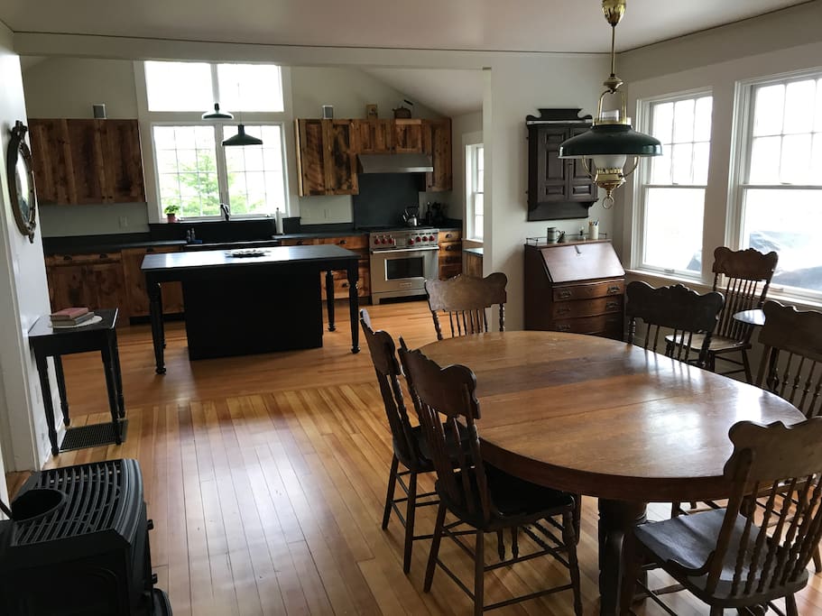 Dining area and kitchen