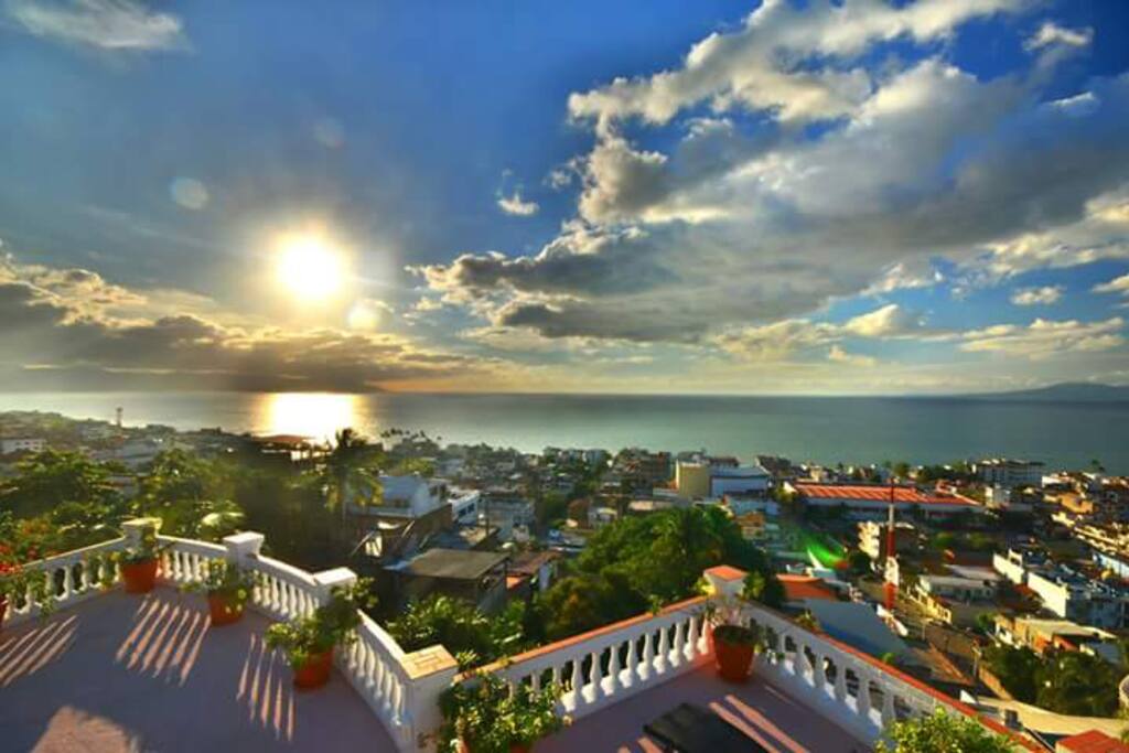 Sunset Roof Top Terrace View