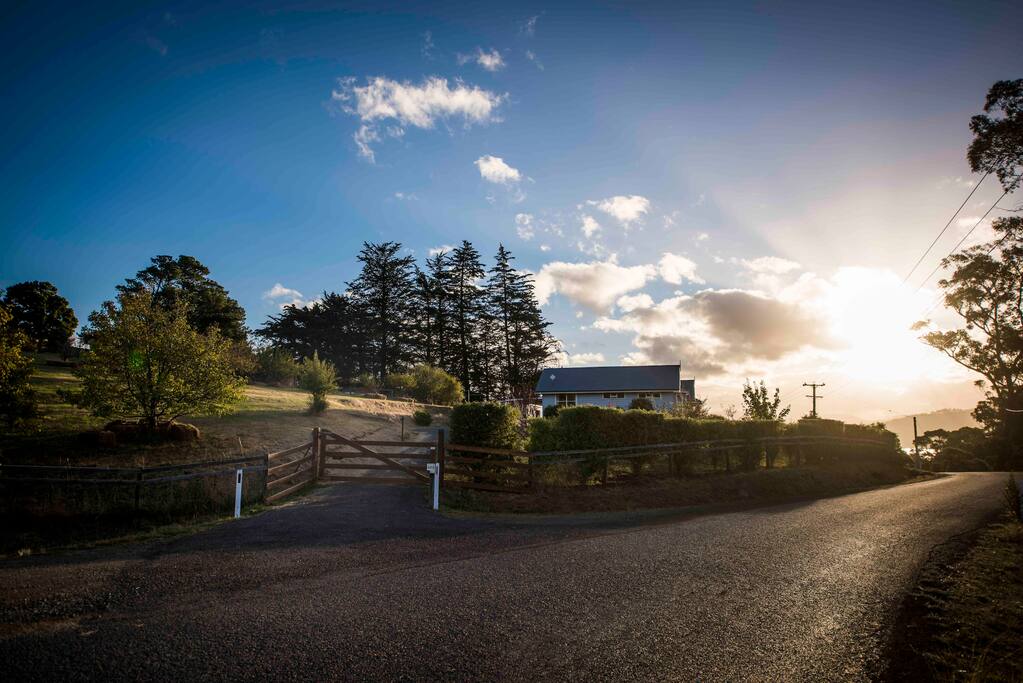 Entering the property on wattle grove road.