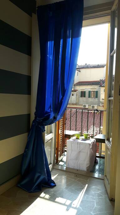 Balcone con vista corte interna
