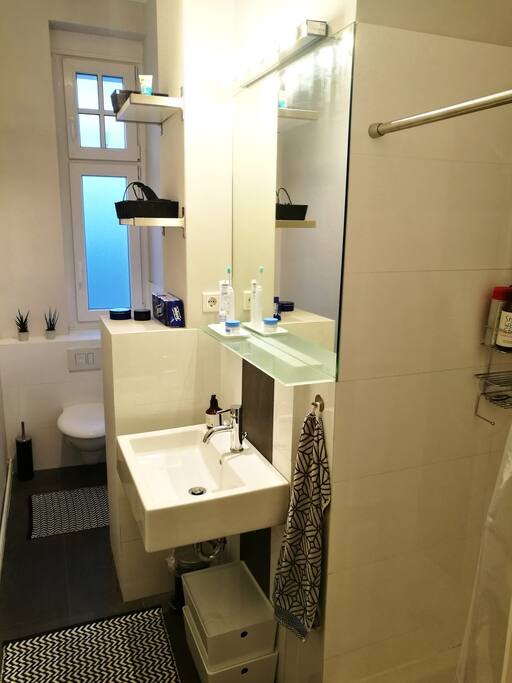 Bathroom with a shower