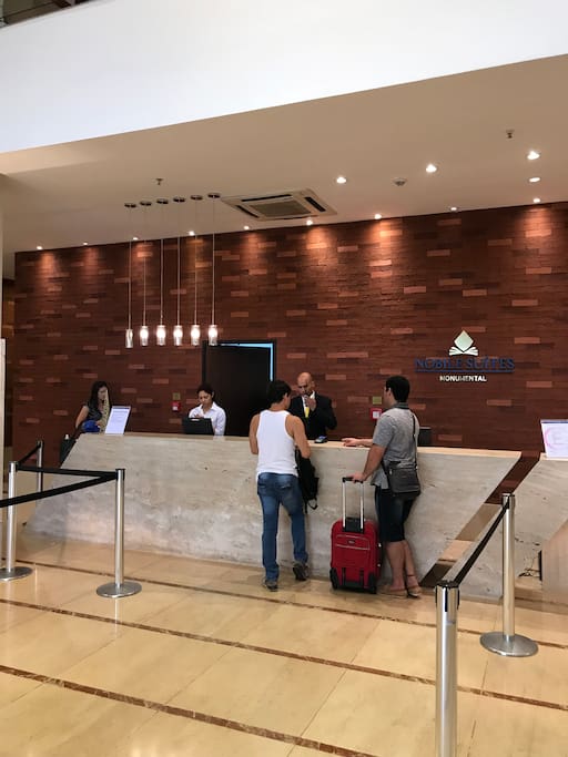 Recepção do hotel