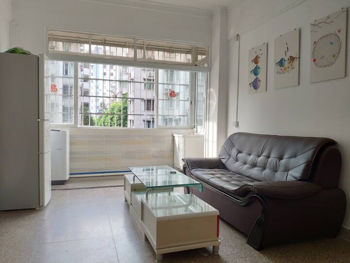 Acogedora habitación familiar, a dos kilómetros de la Torre Guangzhou