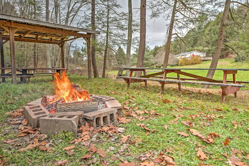 End your evenings roasting marshmallows around the fire pit.