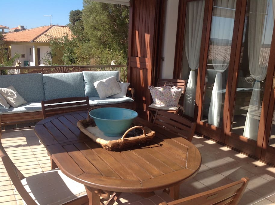 The terrace where you can enjoy your meals