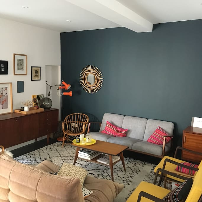 pièce à vivre 50 m2
partie salon