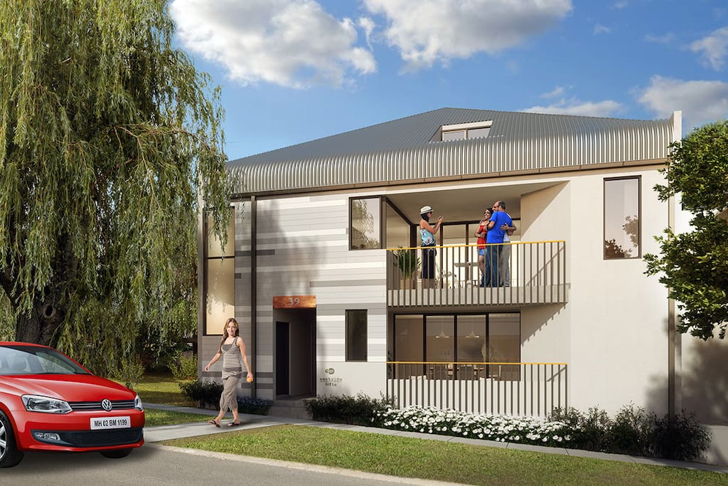 On ground floor within a complex of 8 - just completed.