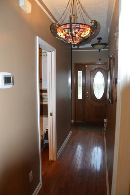 Entry Hall with half bath