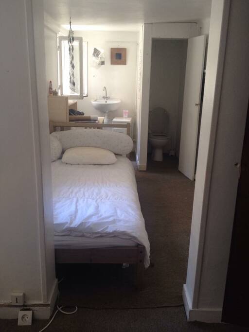 small bedroom and toilet