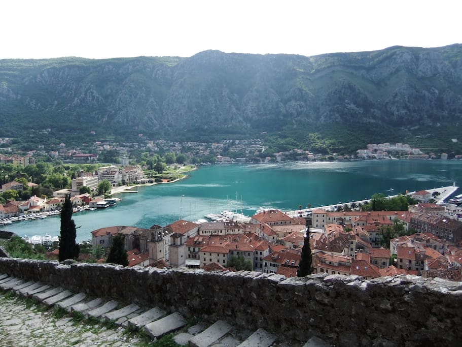 Kotor old town from Hill